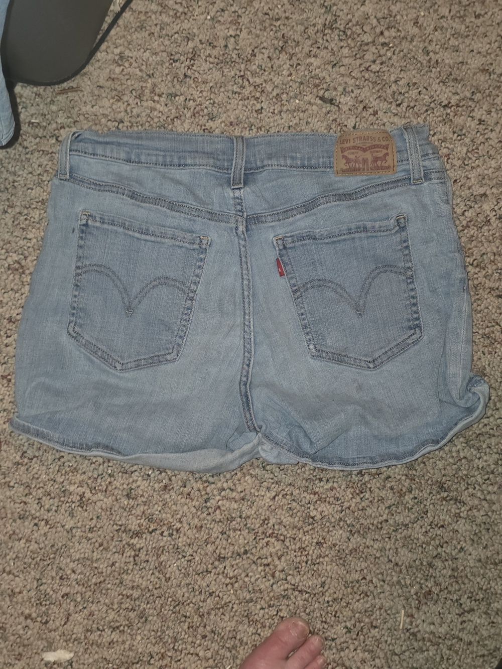 Levi's Distressed Denim Shorts - Blue - Picture 2 of 5